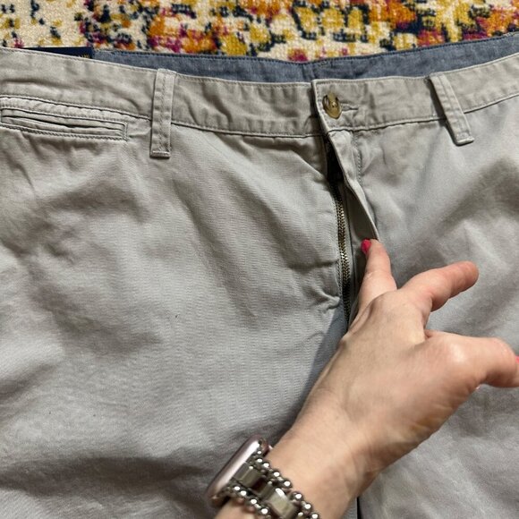 Polo Ralph Lauren 10 Inch Relaxed Chino Short Gray Mens Size 44T Classic Preppy - Picture 4 of 9